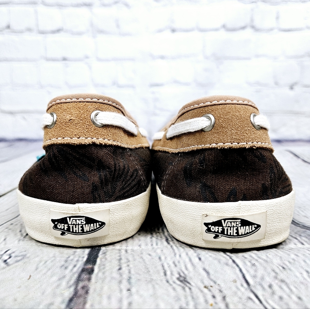VANS | Surf Siders foliage print canvas boat shoes - Picture 5 of 8